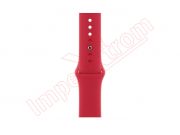 Correa de silicona roja para reloj inteligente Apple Watch Series 7/8 de 41mm
